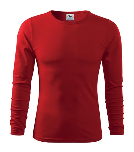 Obrázok Adler Pánske tričko s dlhým rukávom Fit-T Long Sleeve - Červená | M