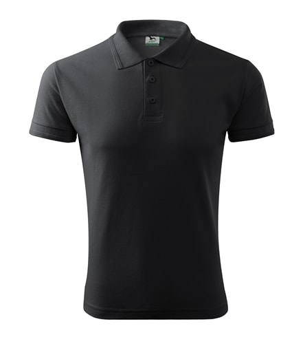 Obrázok Adler Pánska polokošeľa Pique Polo - Ebony gray | XXL