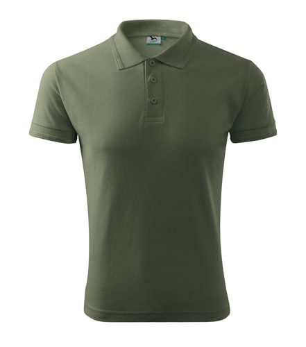 Obrázok Adler Pánska polokošeľa Pique Polo - Khaki | M