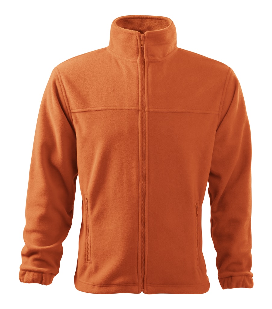 Obrázok Adler Pánska fleecová mikina Jacket - Oranžová | L