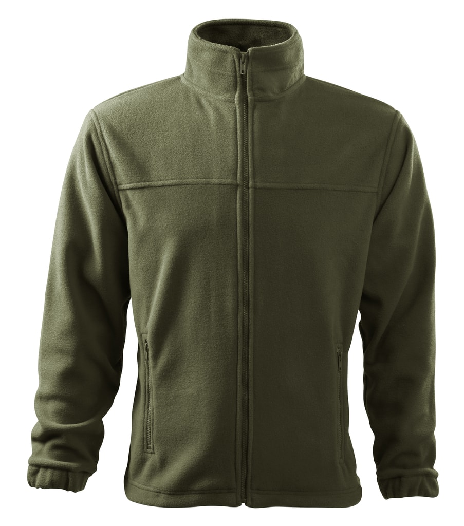 Obrázok Adler Pánska fleecová mikina Jacket - Military | L