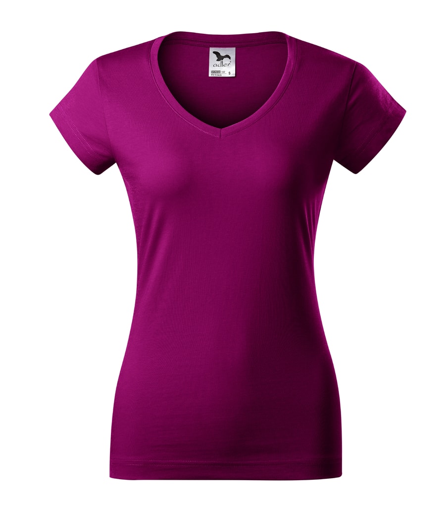 Obrázok Adler Dámske tričko Fit V-neck - Světle fuchsiová | XS